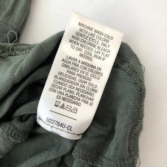 Roebuck & Co. Blouse Women's M Green Long Sleeve V Neck Top Reg Fit Size M - Picture 9 of 14